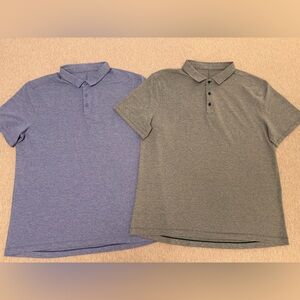 Lululemon Evolution Polo Shirts XXL Blue Green